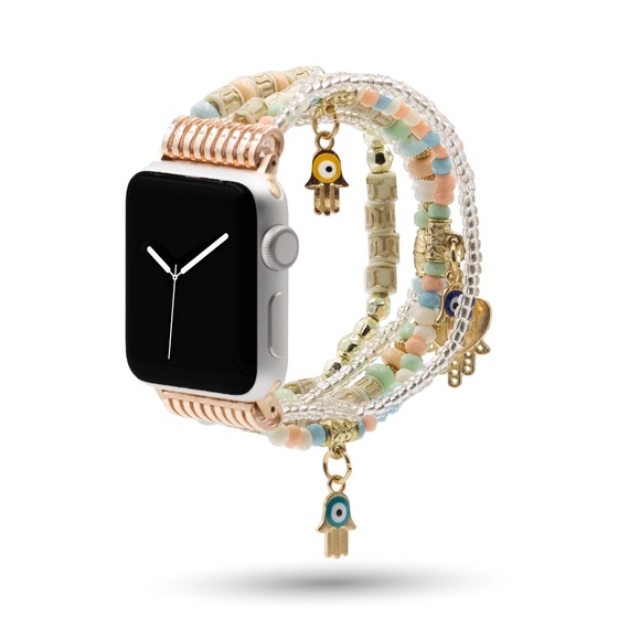 Kinsley Armelle Accessories - Kinsley Armelle HAMSA COTTON CANDY APPLE WATCH BAND